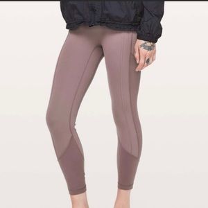 Lululemon All The Right Places Crop Antique Bark